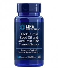 LIFE EXTENSIONS Black Cumin Seed Oil and Curcumin Elite / 60 Softgels