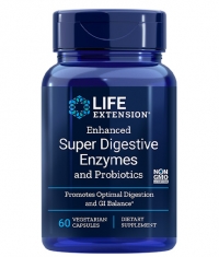 LIFE EXTENSION Enhanced Super Digestive Enzymes with Probiotics / 60 Caps