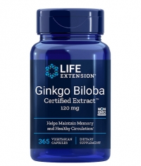 LIFE EXTENSIONS Ginkgo Biloba Certified Extract™ 120 mg / 365 Caps