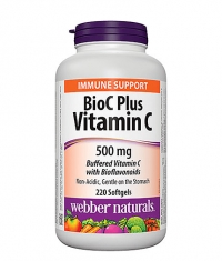 WEBBER NATURALS Vitamin C 500 mg (Buffered) with Bioflavonoids 60 mg / 220 Softgels