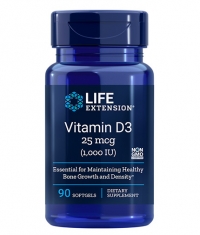 LIFE EXTENSIONS Vitamin D3 1000 IU / 90 Softgels