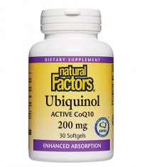 NATURAL FACTORS Ubiquinol Active CoQ10 200 mg / 30 Softgels