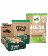 PROMO STACK Vegan Protein + Vegan BCAA + Vegan Protein Bar