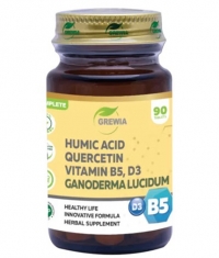 GREWIA Vitamin B5 + Vitamin D3 + Humic Acid + Quercetin + Ganoderma Lucidum / 90 Caps