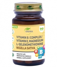 GREWIA Vitamin B/Complex/ + Vitamin E + Nigella Sativa + L-Selenomethionine + Magnesium / 90 Caps