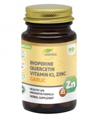 GREWIA Bioperine + Garlic +  Quercetin + Vitamin K1 + Zink / 90 Caps