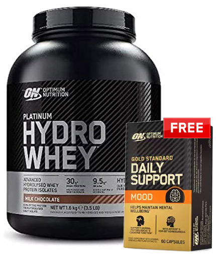 PROMO STACK ON Platinum Hydro Whey + FREE Daily Support Mood