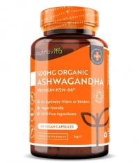 NUTRAVITA Organic Ashwagandha KSM-66 500 mg / 60 Vcaps
