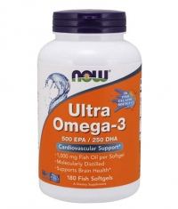 NOW Ultra Omega 3 / 180 Fish Gelatin Softgels