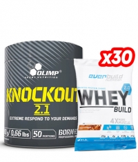 PROMO STACK Knockout 2.1 + 30 Whey Protein Build 2.0 / Sachets