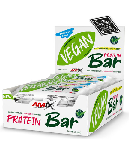 AMIX Vegan Protein Bar Box / 20 x 45 g 1.000