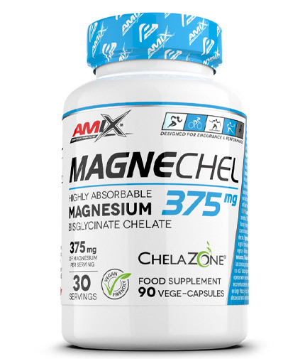 AMIX MagneChel / Magnesium Bisglycinate Chelate 90 Vcaps