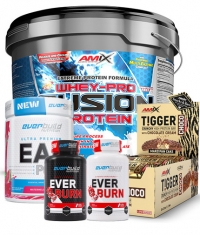 STORES ONLY Whey Pure Fusion + 20 Tigger Zero CHOCO Protein Bars + EAA Powder + Ever Burn Lipotropic Fat Burner + Ever Burn Fat Burner