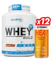 PROMO STACK Whey Protein Build 2.0 + 12 HEAT