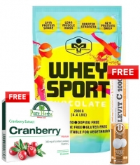 PROMO STACK Whey Sport + FREE Levit C 1000 + FREE Cranberry Premium