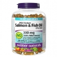 WEBBER NATURALS Wild Alaskan Salmon & Fish Oil / 220 Softgels