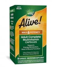 NATURES WAY Alive! Max6 Potency Multivitamin / 90 Caps