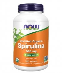 NOW Spirulina 500 mg, Organic / 500 Tabs