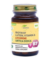 GREWIA Biotin B7, Lutein, Vitamin A, Lycopene & Urtica Dioica / 90 Tabs