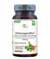 GREWIA Ashwagandha KSM-66 & Asian Ginseng / 60 Caps