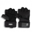 BIOTECH USA KYLE Wrist Support Leather Gloves / Black