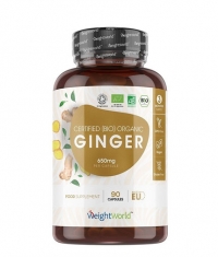 WEIGHT WORLD Certified (BIO) Organic Ginger 650 mg / 90 Caps