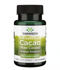 SWANSON Full Spectrum Cacao (Raw Cocoa) 400 mg / 60 Caps