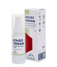 NORDAID Vegan Vitamins K2 (25 µg) + D3 (1000 IU) Spray / 30 ml