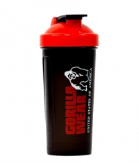 GORILLA WEAR Shaker XXL 1000 ml / Black/Red