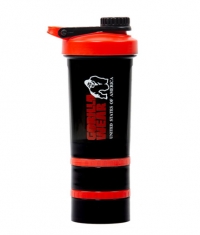 GORILLA WEAR Shaker 2 GO 500 ml / Black/Red
