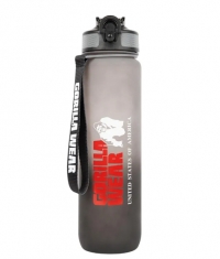 GORILLA WEAR Gradient Water Bottle / Black - Gray / 1000 ml