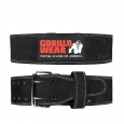 GORILLA WEAR 4 Inch Leather Lifting Belt / Black