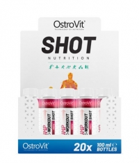 OSTROVIT PHARMA Pump Pre-Workout Shot / Without Beta-Alanine / 20 x 100 ml