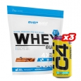 PROMO STACK Whey Protein Build 2.0 + 3 Free C4 Explosive Energy / 500 ml