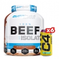 PROMO STACK Beef Protein Isolate + 6 Free C4 Explosive Energy / 500 ml
