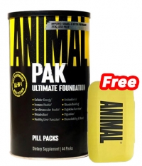 PROMO STACK Animal Pak 44 Packs + Free Pill Box / Yellow