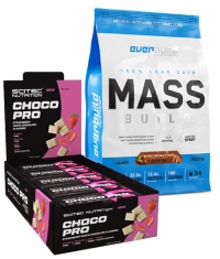 PROMO STACK Mass Build Gainer + 20 FREE Choco Pro Bars