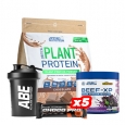PROMO STACK Critical Plant Protein + Beef-Xp + Free ABE Shaker + Free Choco Pro Bars