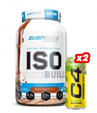 PROMO STACK ISO BUILD Protein Isolate + 2 C4 Explosive Energy Drink