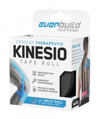EVERBUILD Kinesio Tape Roll / 5 cm x 5 m / Black
