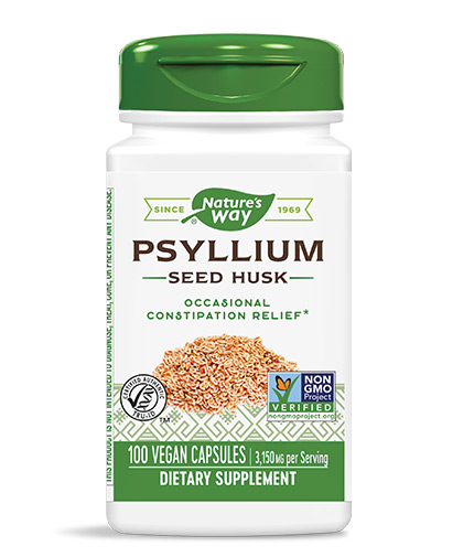 NATURES WAY PSYLLIUM HUSKS 525 mg x 100 v-caps