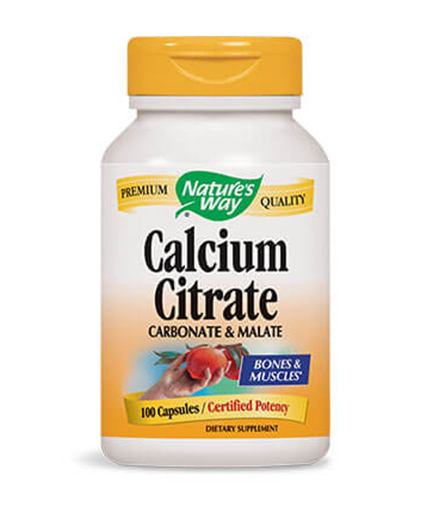 NATURES WAY Calcium Citrate 100 Caps.