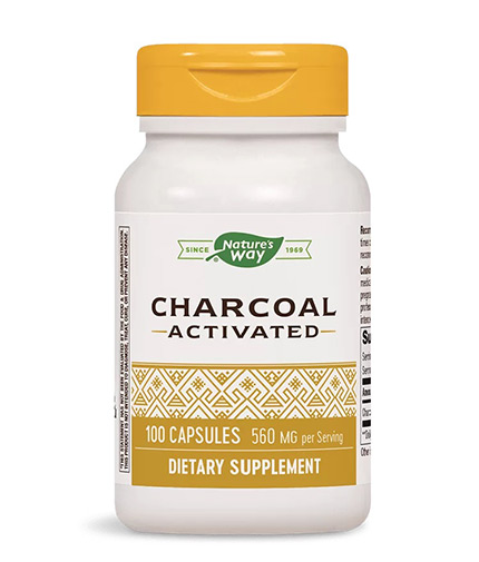 NATURES WAY Activated Charcoal 100 Caps.