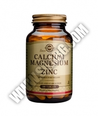 SOLGAR Calcium Magnesium plus Zinc 100 Tabs.