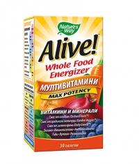 NATURES WAY Alive Whole Food Energizer Multi-Vitamins / 30 Tabs.