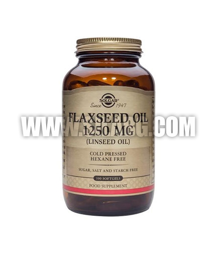 SOLGAR Flaxseed Oil 1250 mg. / 100 Gels.