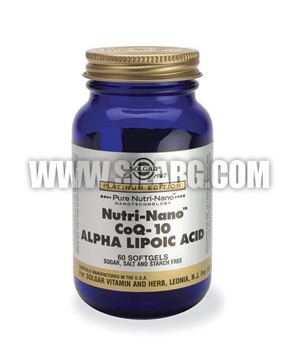 SOLGAR Nutri-Nano Co-Q10 & Alpha Lipoic Acid / 60 Soft.