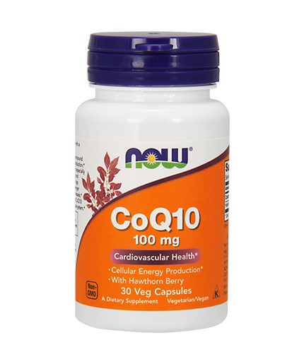 NOW CoQ10 with Hawthorn Berry  100mg. / 30 VCaps.