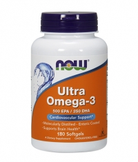 NOW Ultra Omega 3 Fish Oil / 180 Softgels