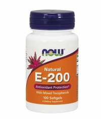 NOW Vitamin E-200 IU /Mixed Tocopherols/ 100 Softgels